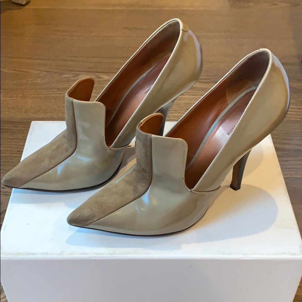 Celine leather and suede loafer pump - Picture 4 of 7